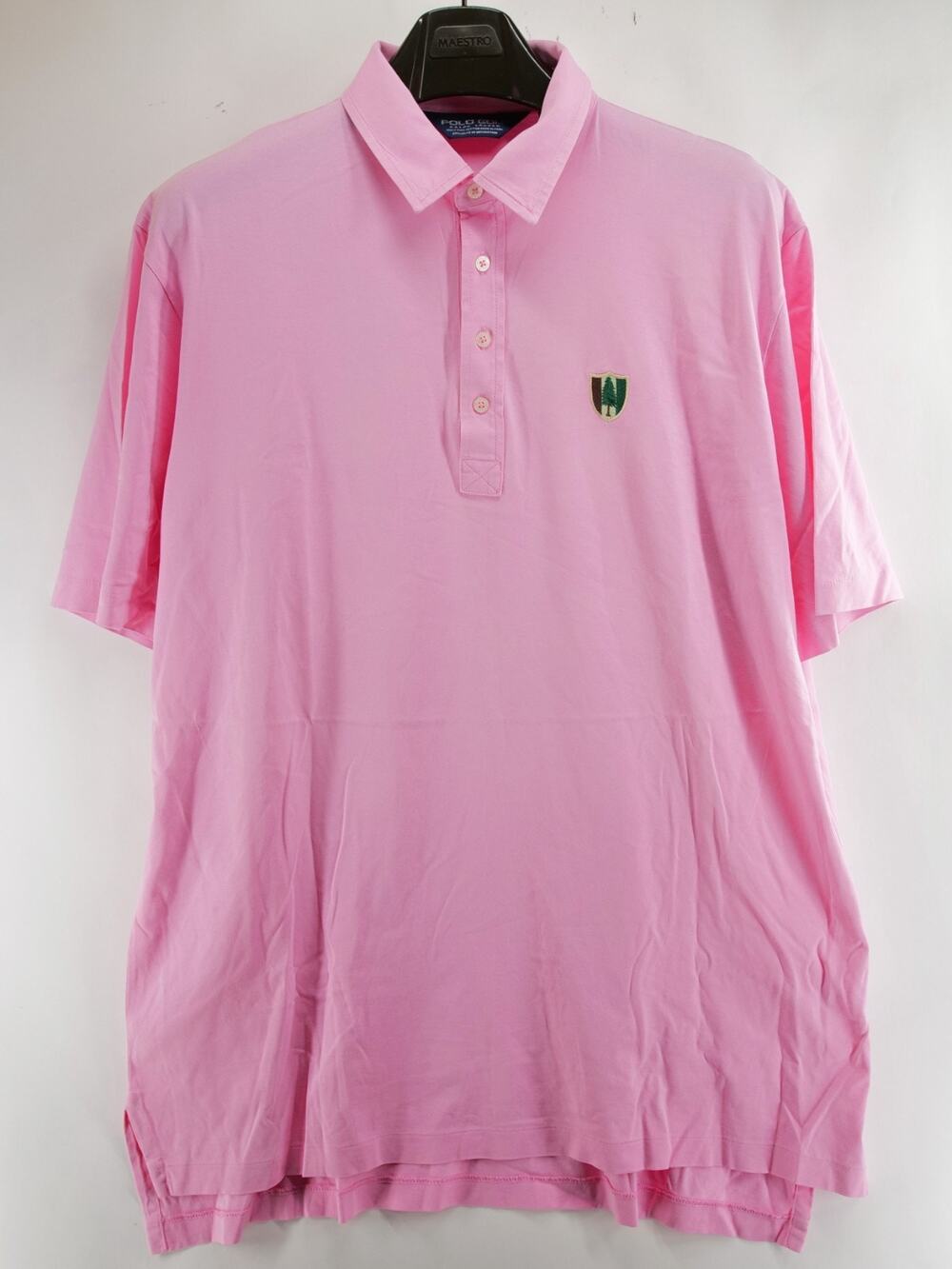 Polo Golf Ralph Lauren Men's XL Pink Short Sleeve Polo Shirt Golf Pine Valley